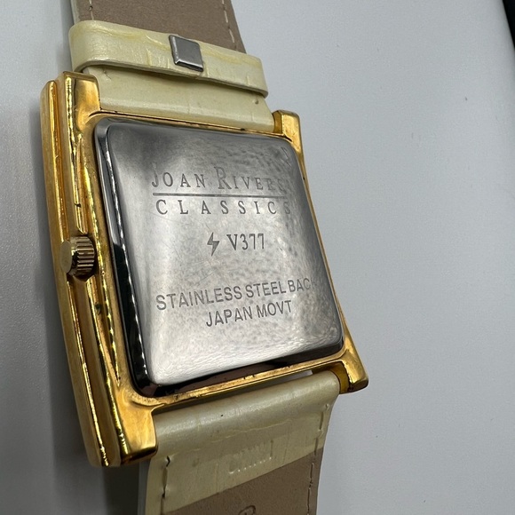 Joan Rivers White/Gold Rhinestone Watch - Picture 6 of 7